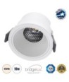 GLOBOSTAR® PLUTO-M 60254 Χωνευτό Downlight Σποτ με Honeycomb Anti Glare Reflector LED 10W 1300lm 38° AC 220-240V IP20 Φυσικό Λευκό 4500K - Bridgelux COB Chip & TÜV SÜD Driver - Λευκό Ματ - Μ8.4 x Π8.4 x Υ5.9cm - Q7.5cm - 5 Χρόνια Εγγύηση
